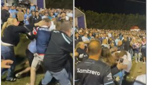 Fight After the Sharks vs Roosters Match