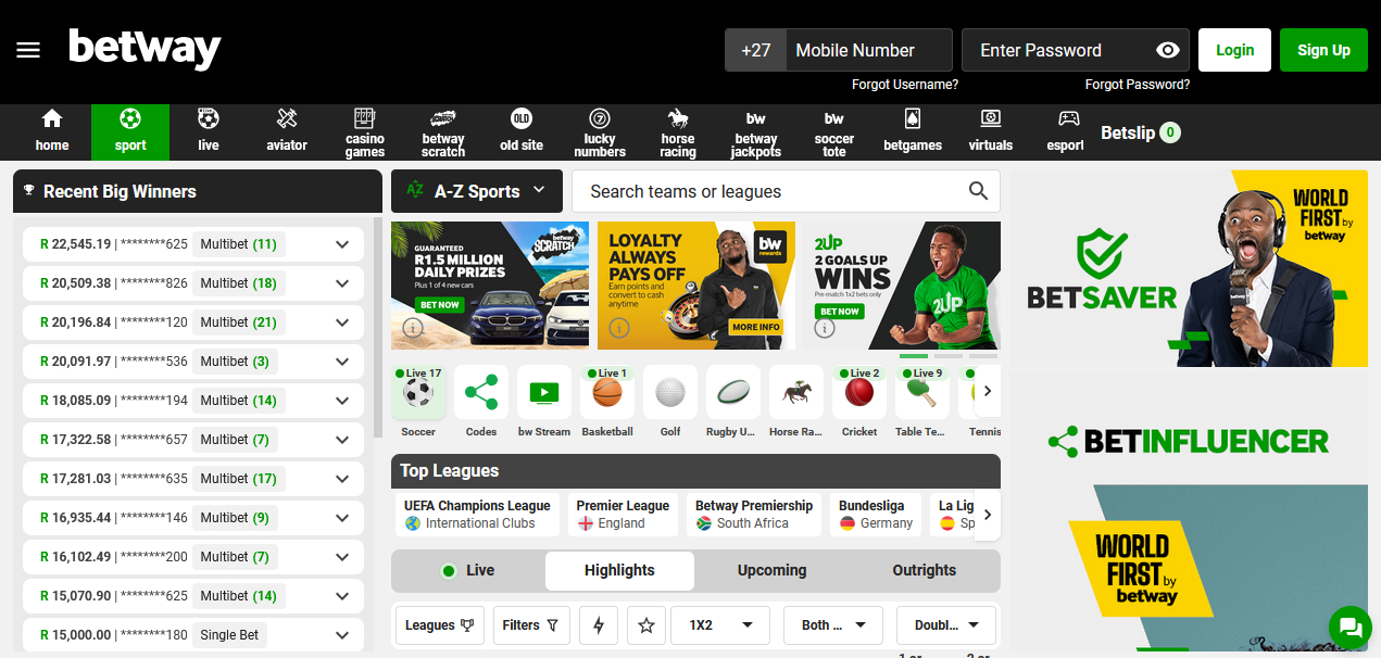 Betway bookmaker